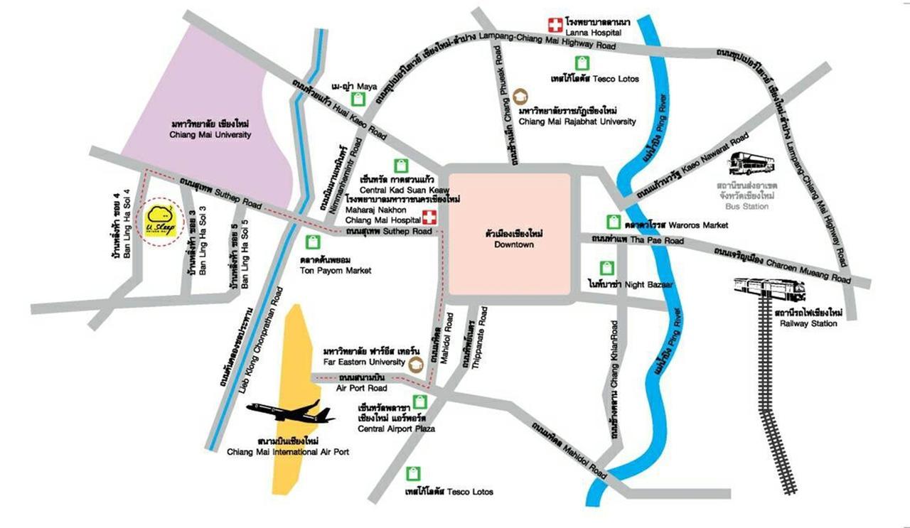 Hotel U Sleep Chiangmai Chiang Mai Zewnętrze zdjęcie